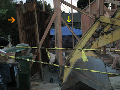 My neighbors living quarters while rebuilding his house.