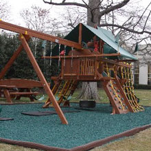 Tire Mulch - recycled tires turned into softy, squishy padding Tire Mulch - recycled tires turned into softy, squishy padding