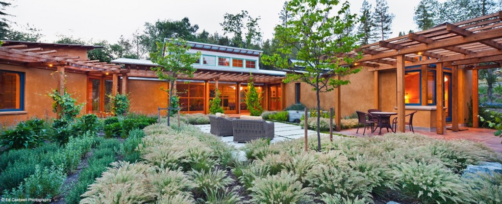 Modern Straw Bale House.