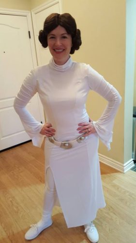 Princess Leia was a store bought costume.