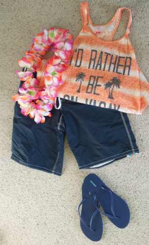 Surfer costume in progress.