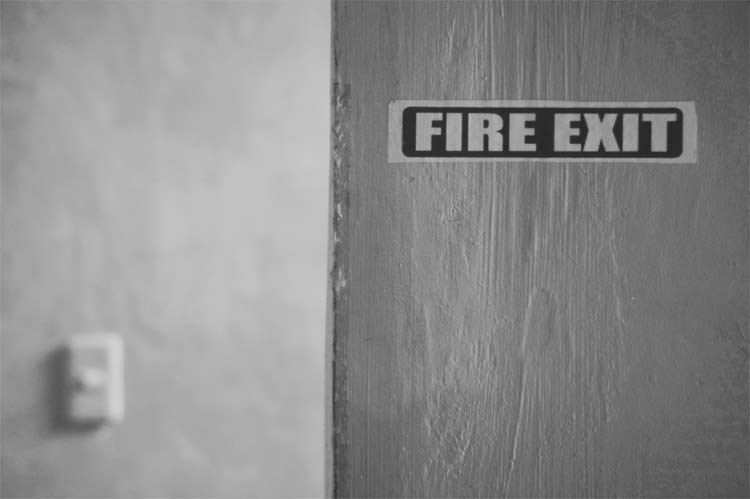 Fire-Exit-renting an apartment